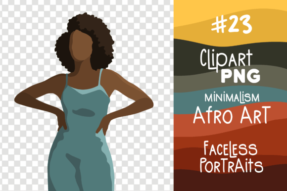 Afro African Queen Black Girl Clipart: Designing with Cultural Pride
