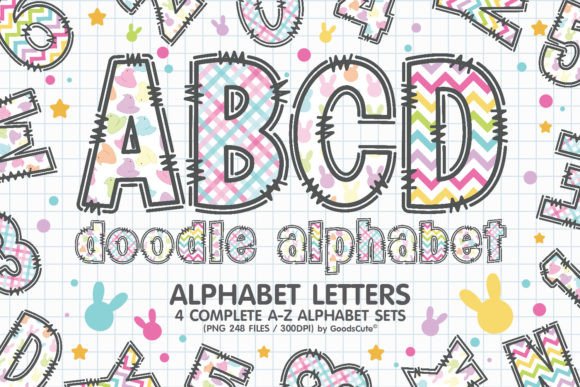 Bring Spring to Life with Easter Alphabet A-Z Letters PNG