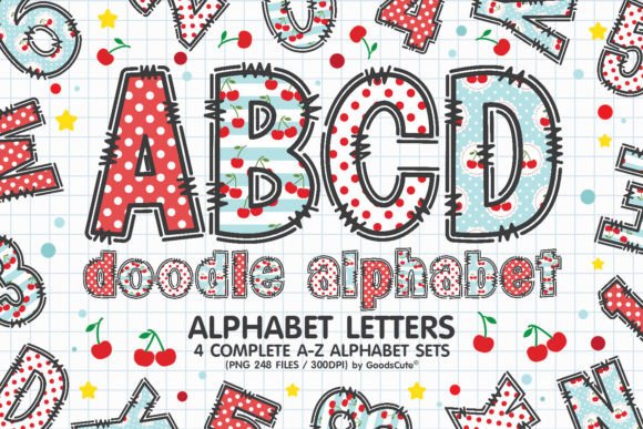 Cherries Alphabet a-Z Letters PNG: A Creative Font for Your Projects
