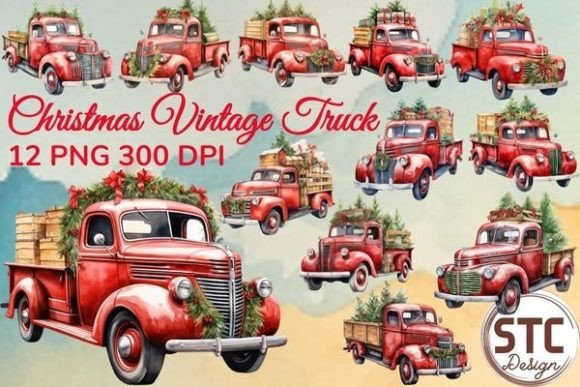 Christmas Truck Watercolor Sublimation: A Designer's Festive Toolkit