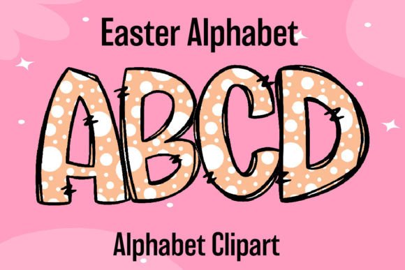 Easter Alphabet Sublimation Orange Dot: A Playful Design Asset
