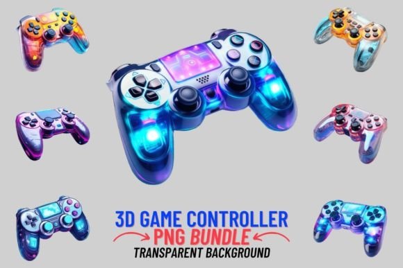 Game Controller 12 PNG Sublimation: A Creative Asset for Modern Design