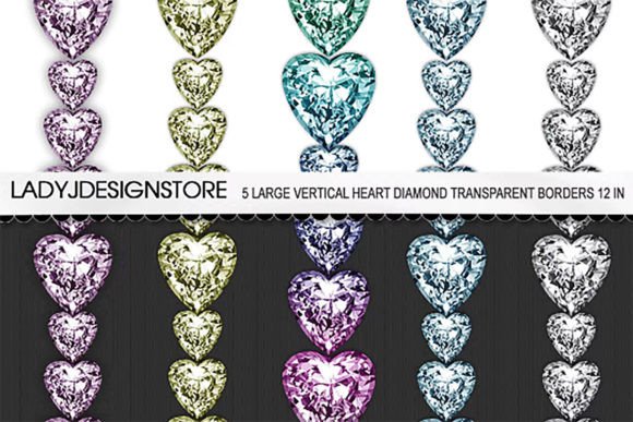 Heart Diamond Digital ClipArt Border: A Guide for Designers