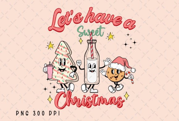 Let's Have a Sweet Christmas Tree PNG: Festive Design