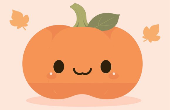 Orange Pumpkin Vector Illustration: Autumn's Versatile Design Asset