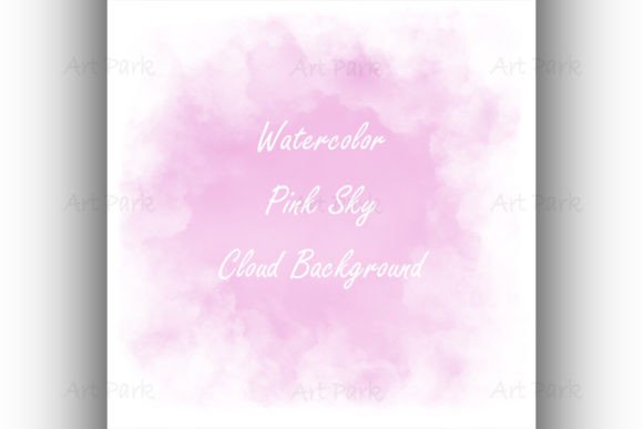 Pink Sky Cloud Watercolor Background: A Designer's Dream Asset