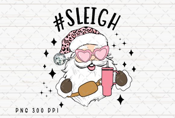 Sleigh Santa Retro Christmas Tumbler PNG: A Designer's Take