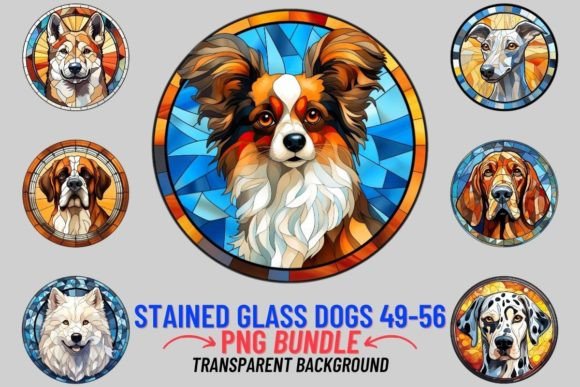 Stained Glass Dogs Sublimation 49-56: A Visual Treat