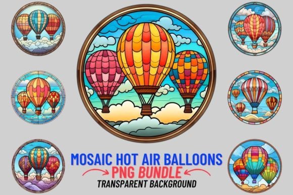 Stained Glass Hot Air Balloon Clipart: A Designer's Ascent into Vibrant Creativity