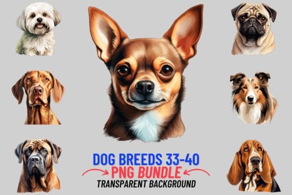Watercolor Dog Breeds Sublimation 33-40: A Designer's Guide